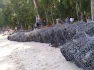 Gabions are not the prettiest way to protect the coast